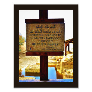 Impression Photo Signe baptismal de site