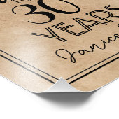 Impression Photo signe de fête du 30e anniversaire (Coin)