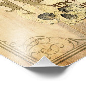 Impression Photo SIGNE DE LA PARTIE D'Halloween Typographie de chau (Coin)