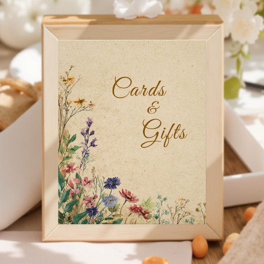 Impression Photo SIGNE DE Mariage Fleur sauvage Boho rustique front