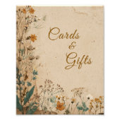 Impression Photo SIGNE DE Mariage Fleur sauvage Boho rustique front (Devant)