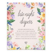 Impression Photo Signe des plongeurs de nuit du printemps fleur sau (Devant)