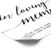 Impression Photo Signe en mémoire d'amour - COULEUR MODIFIABLE MSC (Coin)