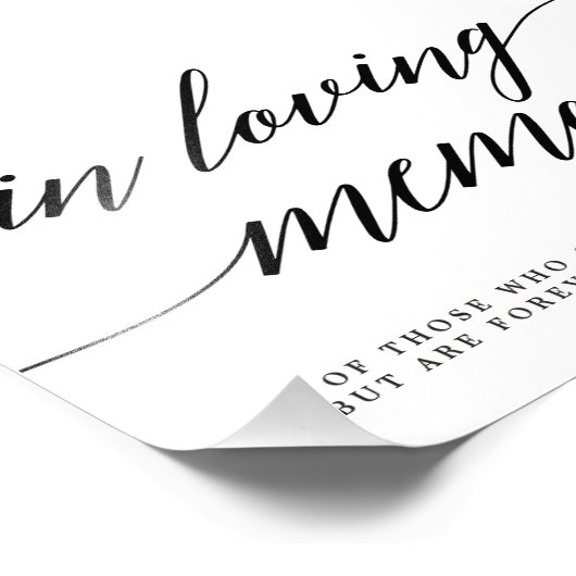 Impression Photo Signe en mémoire d'amour - COULEUR MODIFIABLE MSC (Coin)