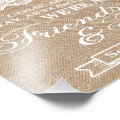 Impression Photo Signes mariages - Burlap & Lace - Freinds & Family (Coin)