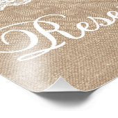 Impression Photo Signes mariages - Burlap & Lace - Réservé - (Coin)