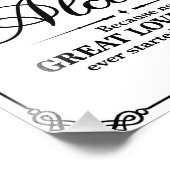 Impression Photo Signes mariages - Noir & Blanc - Alocohol - (Coin)