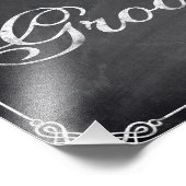 Impression Photo Signes mariages - tableau noir - Salle - (Coin)