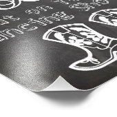 Impression Photo Signet mariage Chalkboard style chaussures amusant (Coin)