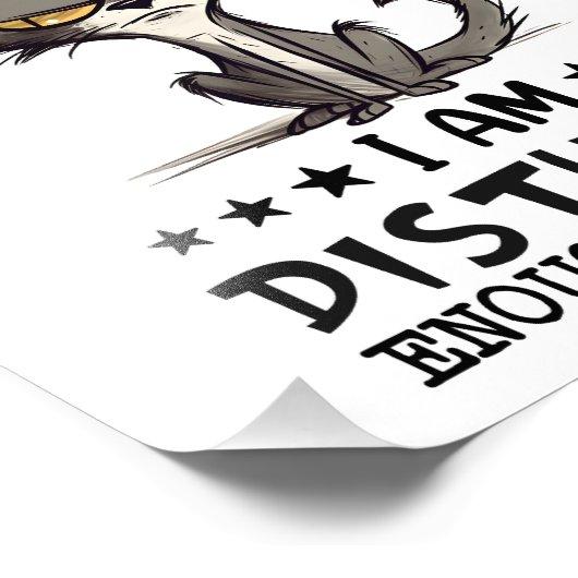 Impression Photo S'Il Vous Plaît Ne Disturbe Pas Chat Sarcasm Funny (Coin)