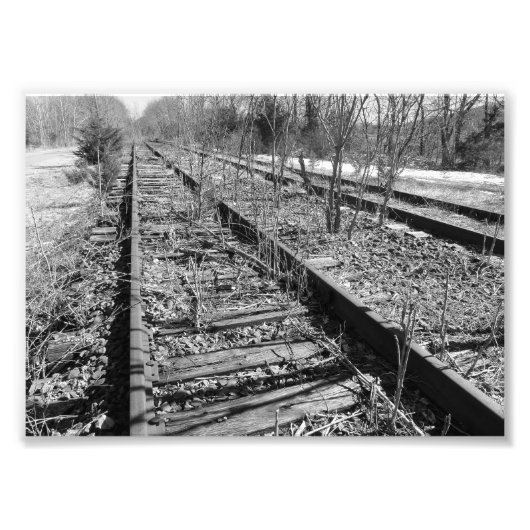 Impression Photo Silence Tracks 7x5 noir et blanc Pri (Devant)