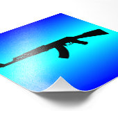 Impression Photo Silhouette AK-47 (Coin)