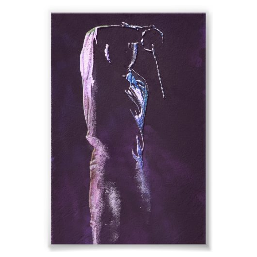 Impression Photo Silhouette de clôture (Devant)