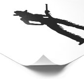 Impression Photo Silhouette de cowgirl occidentale (Coin)