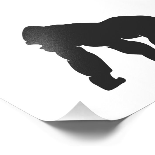 Impression Photo Silhouette de Gorille (Coin)