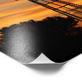 Impression Photo Silhouette de moulin (Coin)