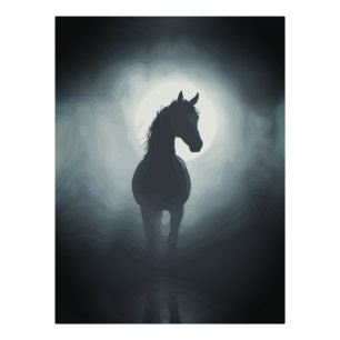 Impression Photo Silhouette Mystique de Cheval - Décoration Murale