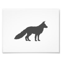 Silhouette noire d'un Fox souple