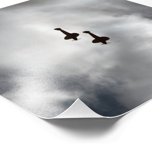 Impression Photo Silhouette Spitfire (Coin)