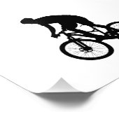 Impression Photo Silhouette VTT - Choisir la couleur arrière - plan (Coin)
