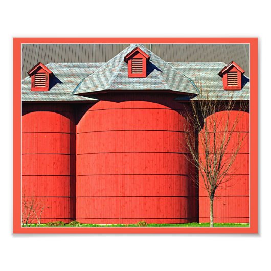 Impression Photo Silos rouges (Devant)