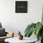 Impression Photo Simple Black Custom Ajouter Votre Nom Élégant<br><div class="desc">Simple Black Custom Ajouter votre nom Design élégant pour tout le monde.</div>
