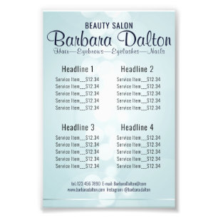 Impression Photo Simple Elegant Blue Bokeh