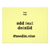 Impression Photo simple minima élégant ajouter votre logo texte Pos (Devant)