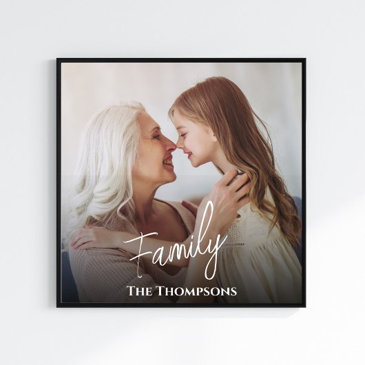 Impression Photo Simple Style Calligraphie Script superposition pho