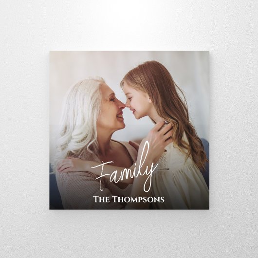 Impression Photo Simple Style Calligraphie Script superposition pho