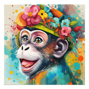 Impression Photo Singe souriant
