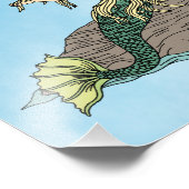 Impression Photo Sirène sur Rocks (Coin)