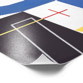 Impression Photo Six espaces avec croix | Sophie Taeuber-Arp | (Coin)