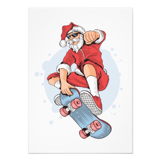 Impression Photo Skateboard Skateboard Snowman (Devant)