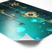 Impression Photo Skeleton Keys on Green Background (Coin)