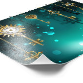 Impression Photo Skeleton Keys on Green Background (Coin)