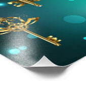 Impression Photo Skeleton Keys on Green Background (Coin)