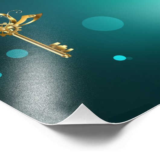 Impression Photo Skeleton Keys on Green Background (Coin)