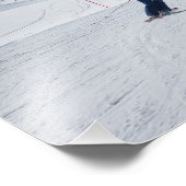 Impression Photo Ski avec Mont Matterhorn à Zermatt, Suisse (Coin)