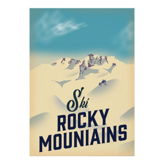 Impression Photo Ski Rocky Mountains USA (Devant)