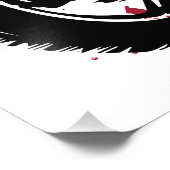 Impression Photo Skull Biker avec drapeau américain (Coin)