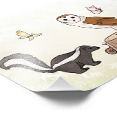 Impression Photo Skunk und Eule Fotodruck (Coin)
