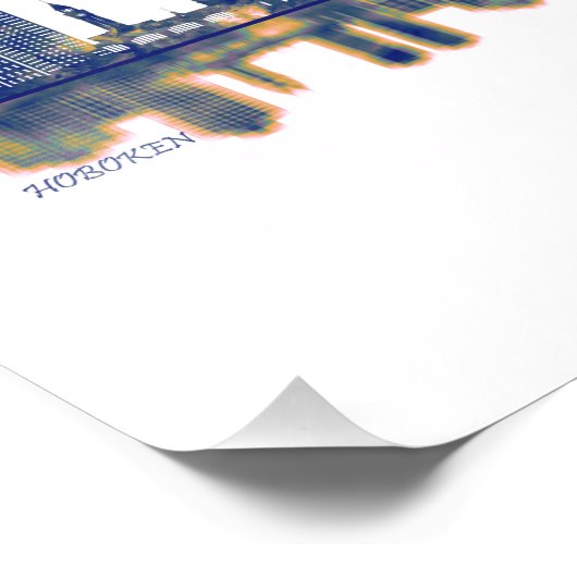 Impression Photo Skyline de Hoboken (Coin)