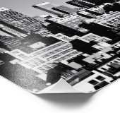 Impression Photo Skyline de New York en noir et blanc (Coin)