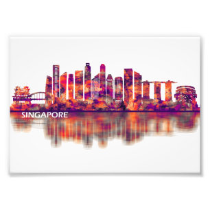 Impression Photo Skyline de Singapour