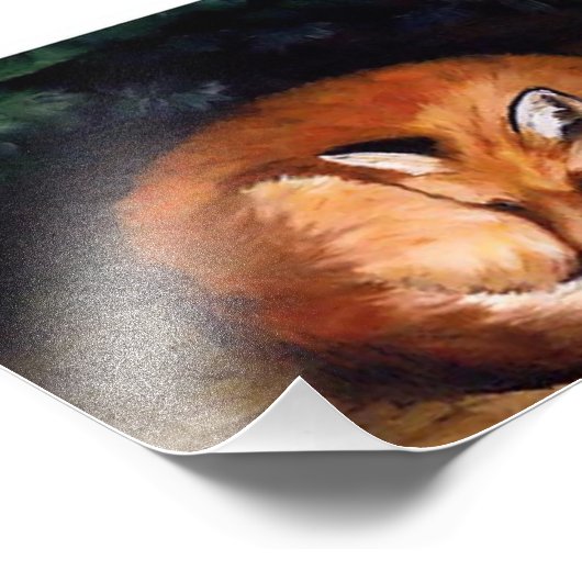 Impression photo Sleepy Red Fox (Coin)