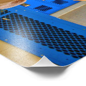 Impression Photo SlipperyJoe homme musclé abs vestiaire pièce carre (Coin)