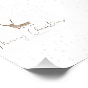 Impression Photo SlipperyJoe Joyeux rennes de Noël renne rouge nez