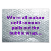 Impression Photo SlipperyJoe's Bubble Wrap pop drôle dire pur (Devant)