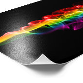 Impression Photo SlipperyJoe's fumée vif arc-en-ciel célébré (Coin)